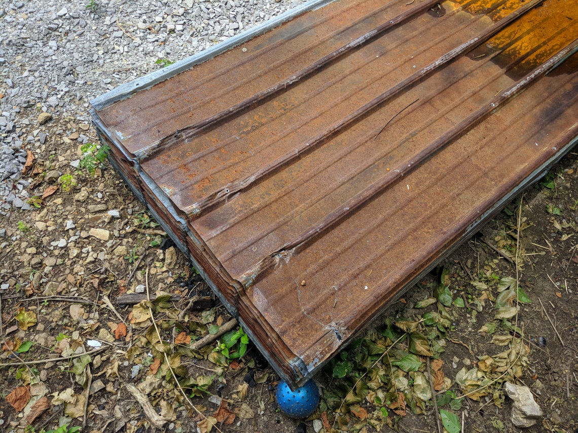 Rusted Used Galvanized Iron 12ft Steel Sheets Galvalume Etsy