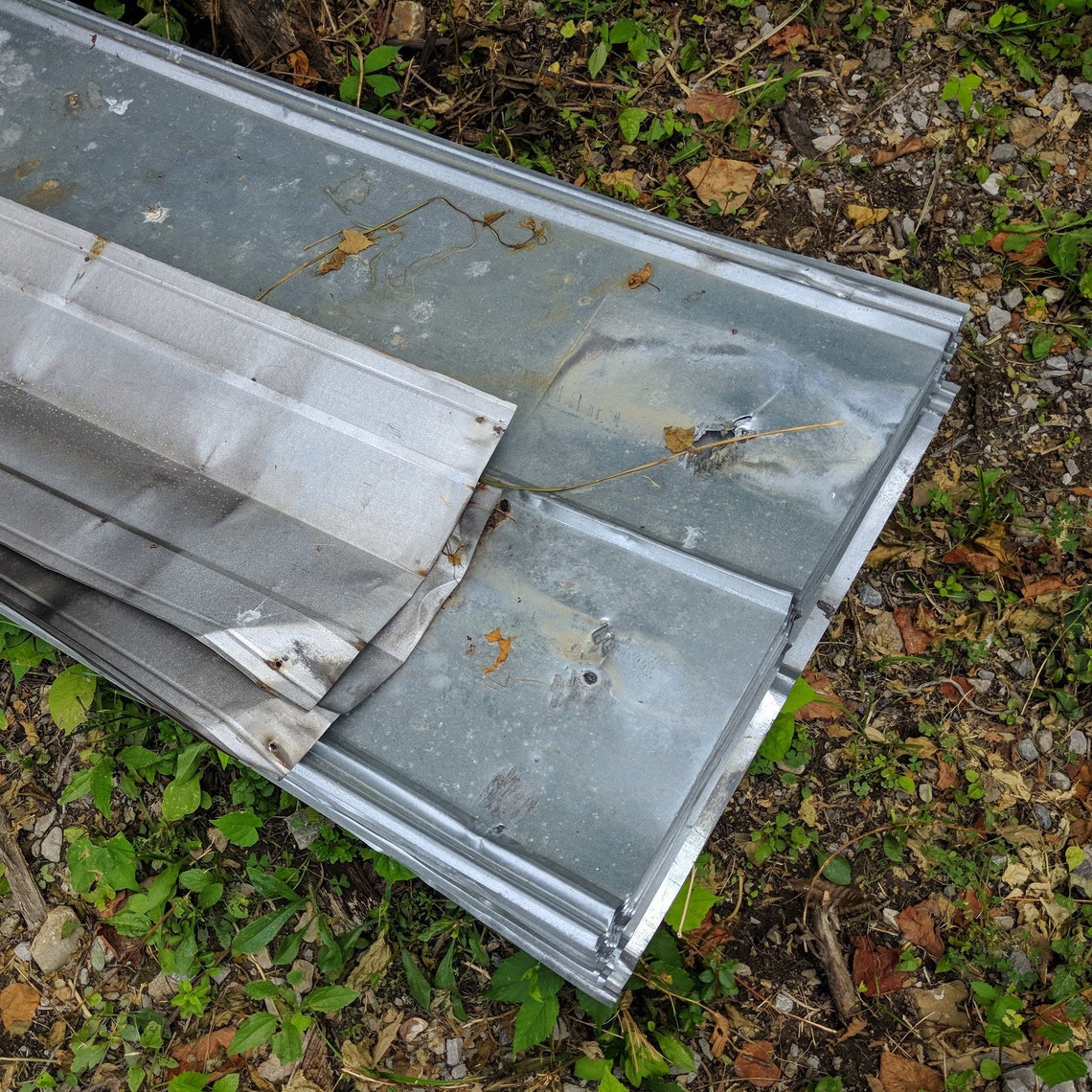 Used Galvanized Steel 12ft Sheets Iron Galvalume Roofing Etsy