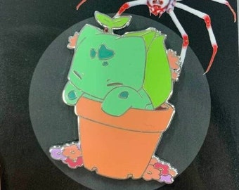 Potted plant frog Enamel Pin