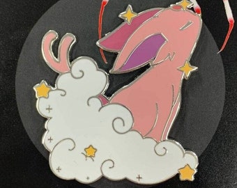 Cloud psychic cat Enamel Pin