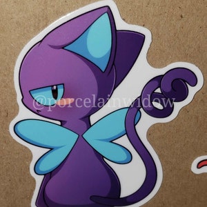 Black Cat Butterfly Wings vinyl stickers
