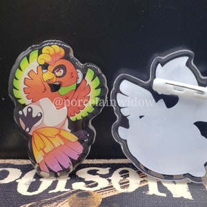 Gold Legendary Bird Acrylic Pin