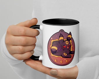 Cats in Handheld Game 11 oz Mugs with colored handles