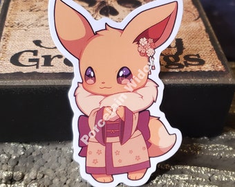 Cats in Kimonos Waterproof stickers