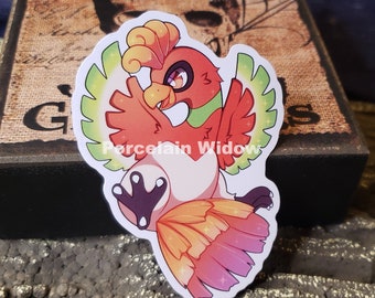 Gold Legendary Bird vinyl stickers
