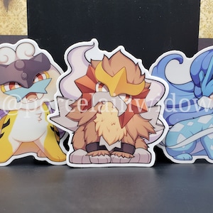 Legendary Dog trio vinyl stickers