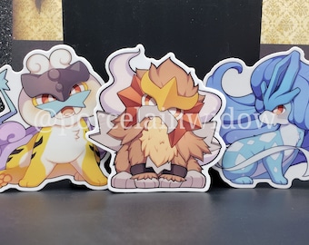 Legendary Dog trio Waterproof stickers