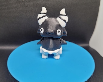 Kawaii Baphomet Figurine – Gothic Demon Desk Decor, 3D Printed