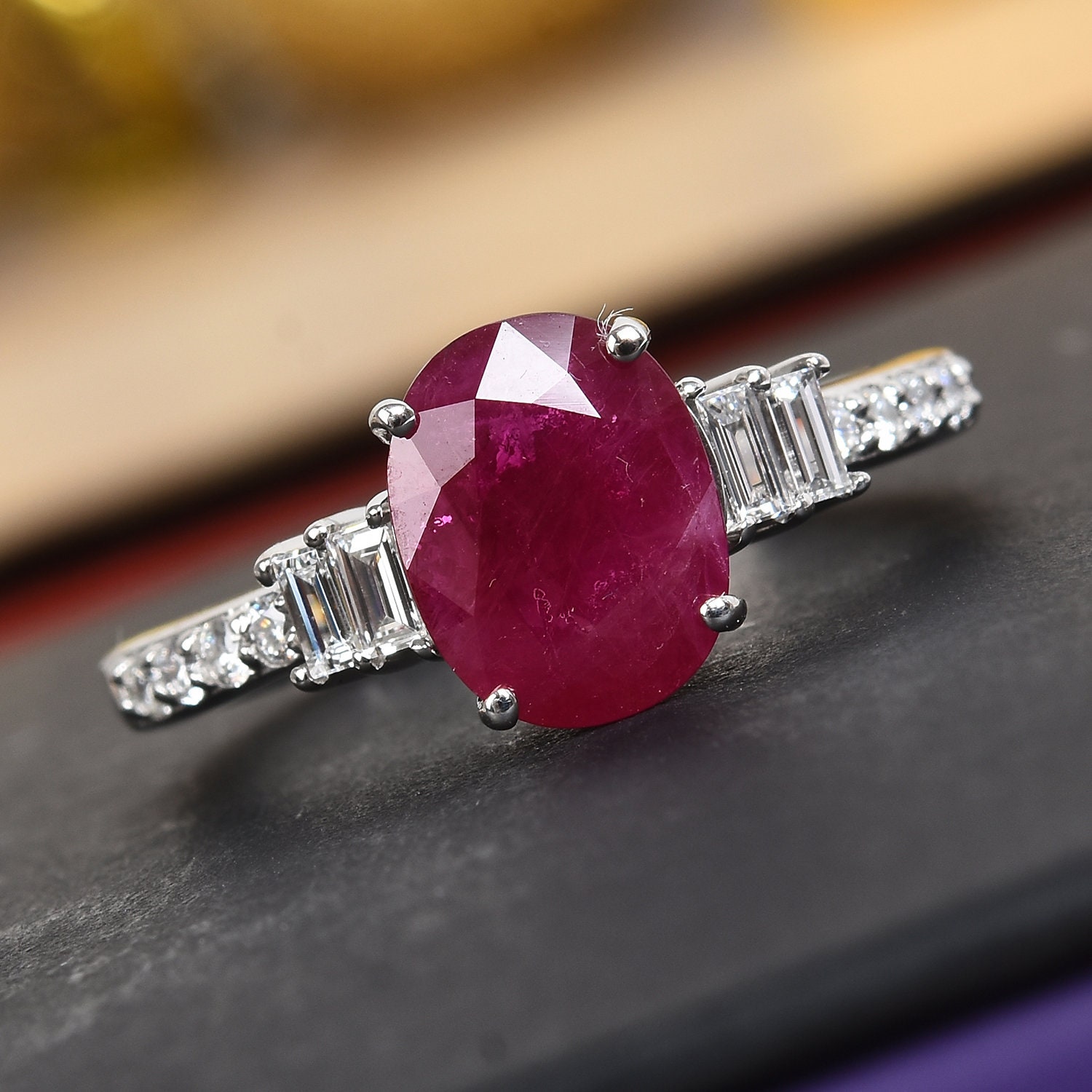 Rubin Ring Rubin Silber Ring Natürlicher Rubin Ring 925 Etsy