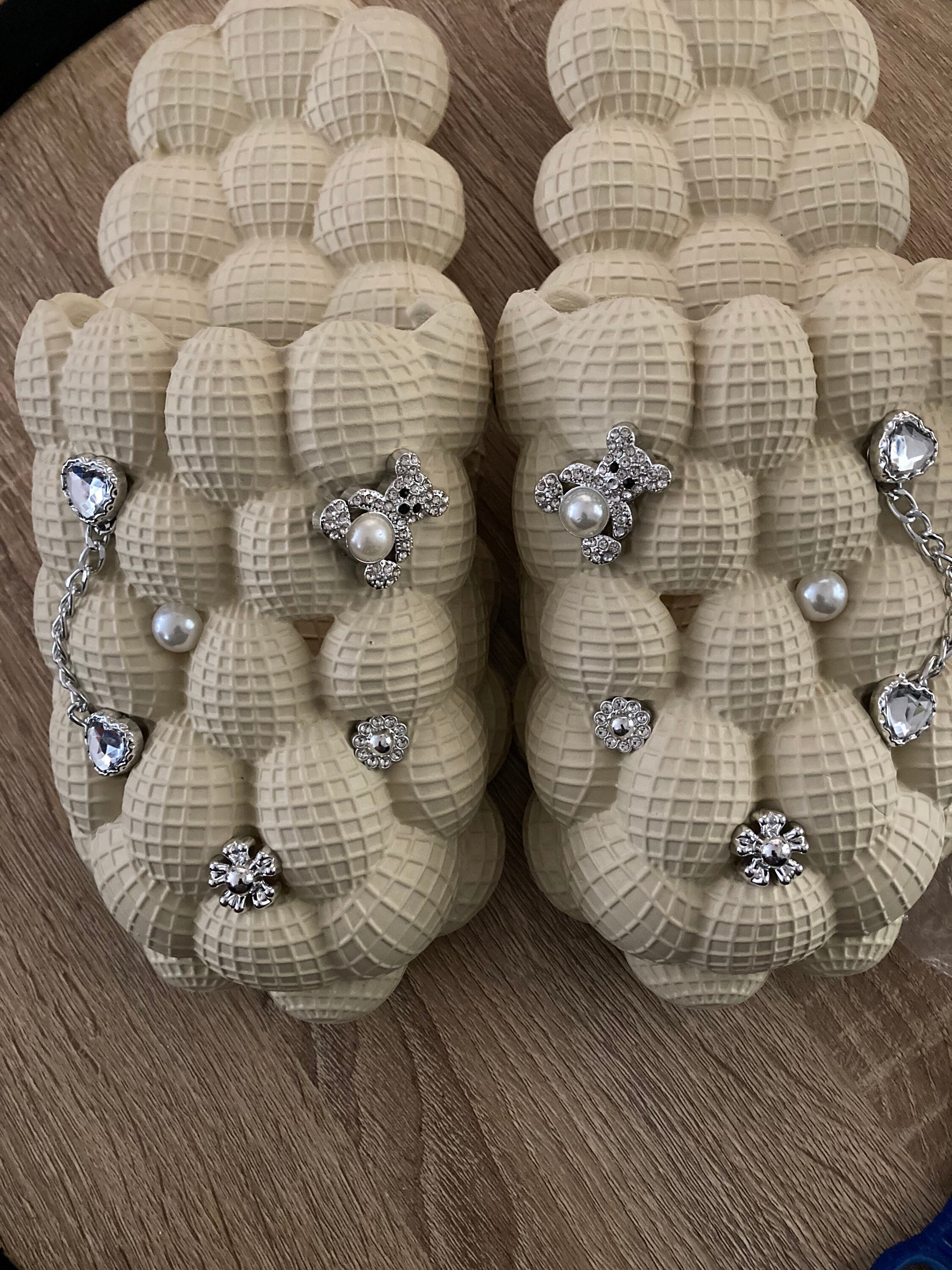 Bubble Slides With Silver Charms - Etsy
