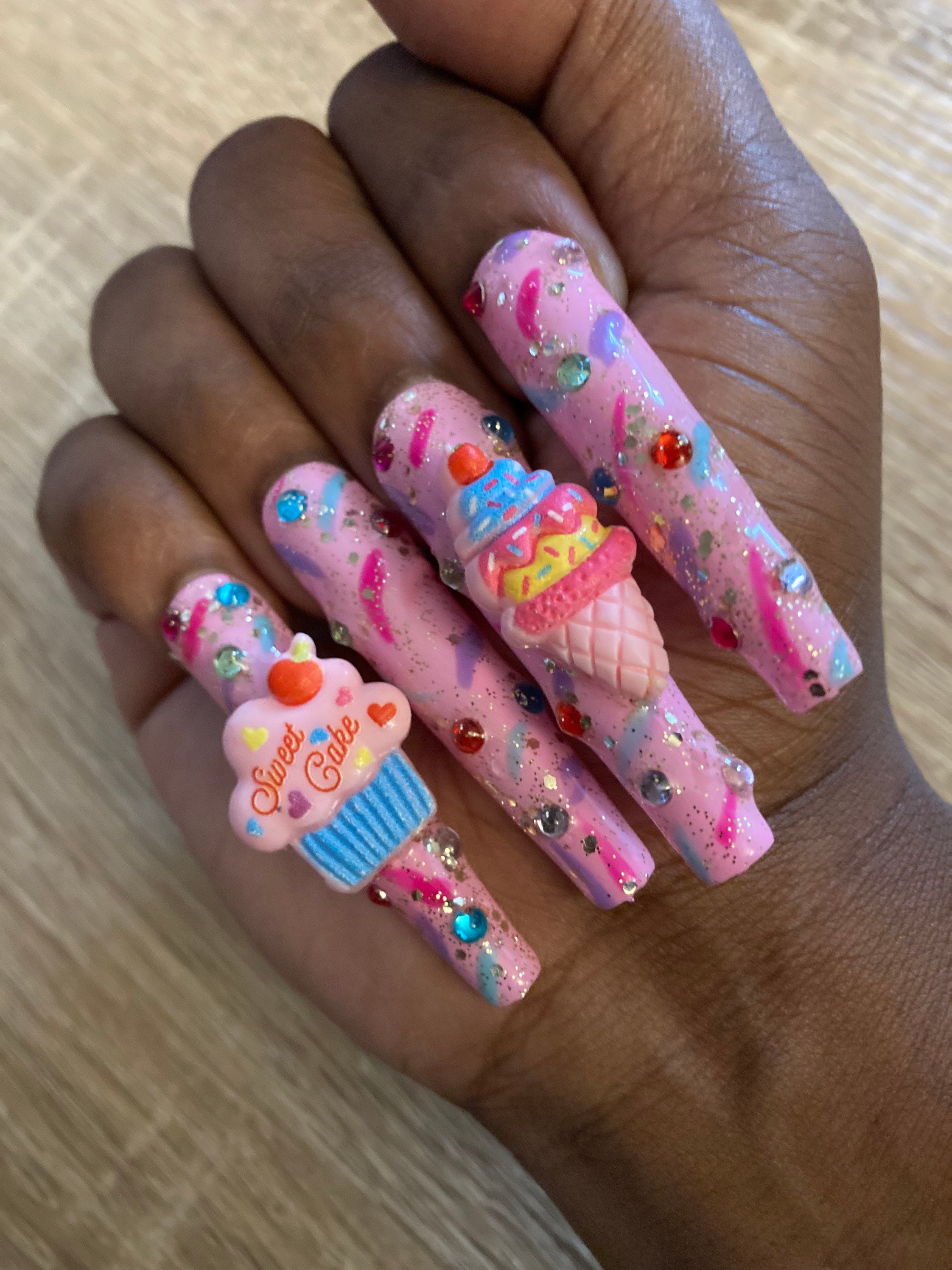 Birthday Nail - Etsy