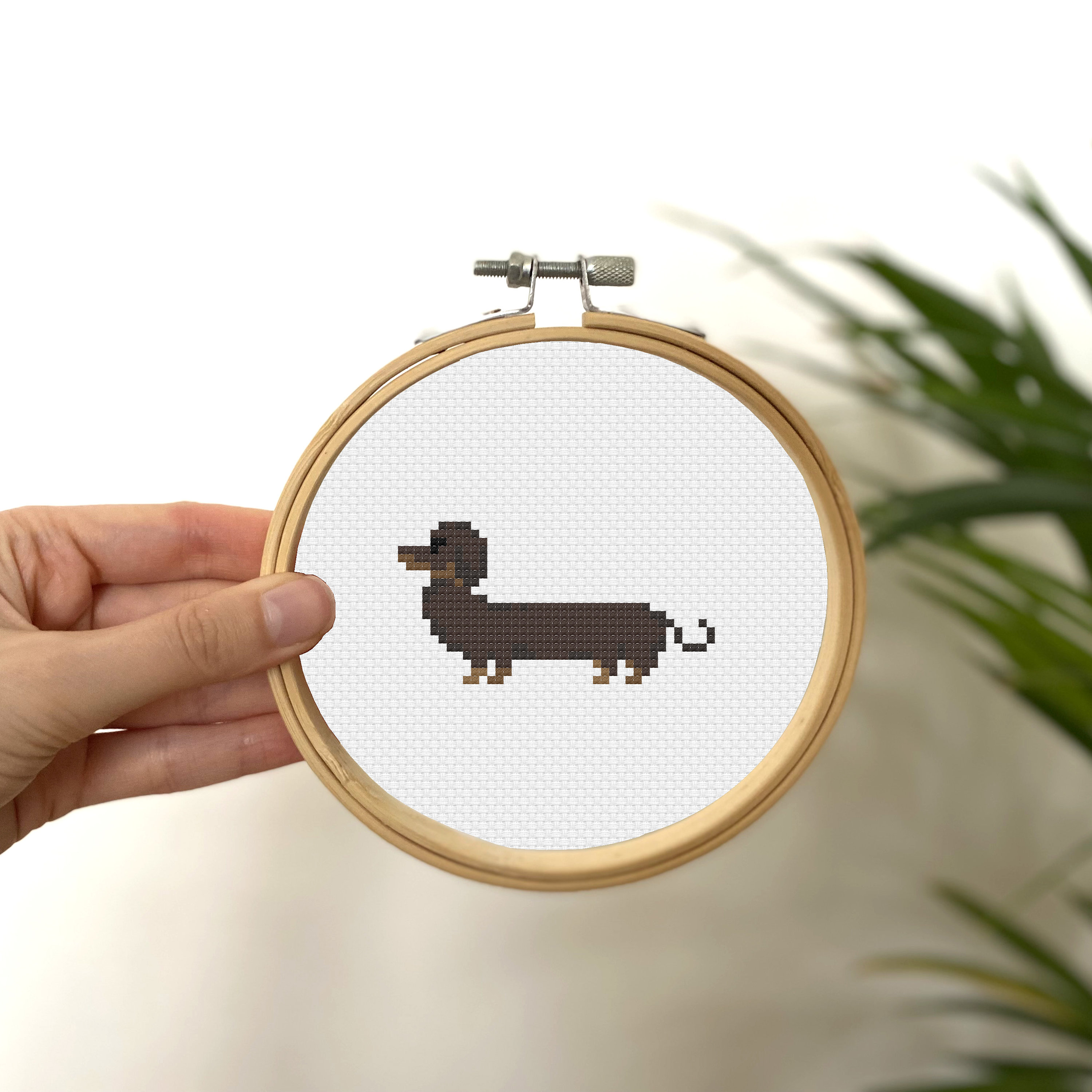 専用　ハンドメイド　サコッシュ　ハワイアン　動物柄　刺繍　柴犬　ダックスフンド 楽天市場】わんこのハンドタオル＿ミニチュアダックスフンド