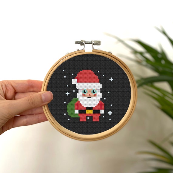 Christmas Ornaments Cross Stitch Pattern, Small Winter Cross Stitch Chart,  DIY Christmas Decoration, Snowman Pattern 