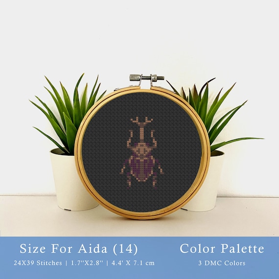 Mini Cross Stitch Embroidery Kit - Ladybug
