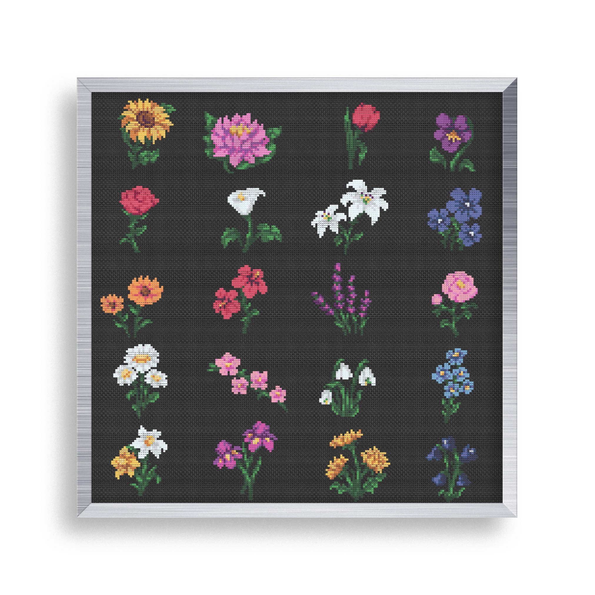 ゆか クロスステッチ完成品 刺繍 A4クロスステッチ 完成品 - メルカリ