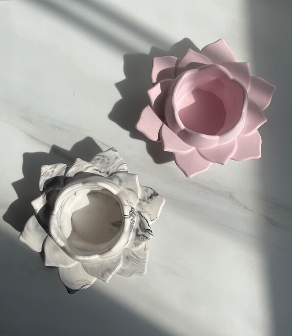 Lotus Flower Lotus Lotus Flower Decor Trinket Dish Tea - Etsy