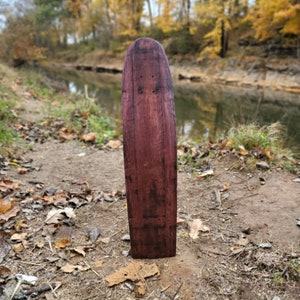 Bourbon Barrel Skateboard Cruiser &quot;The Flask&quot; Deck Only Dark Cherry No Bands