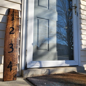 Bourbon Barrel Address Sign
