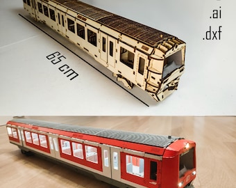 Bombardier 474 Train Model, DIY Laser Cut Files (Digital Download)