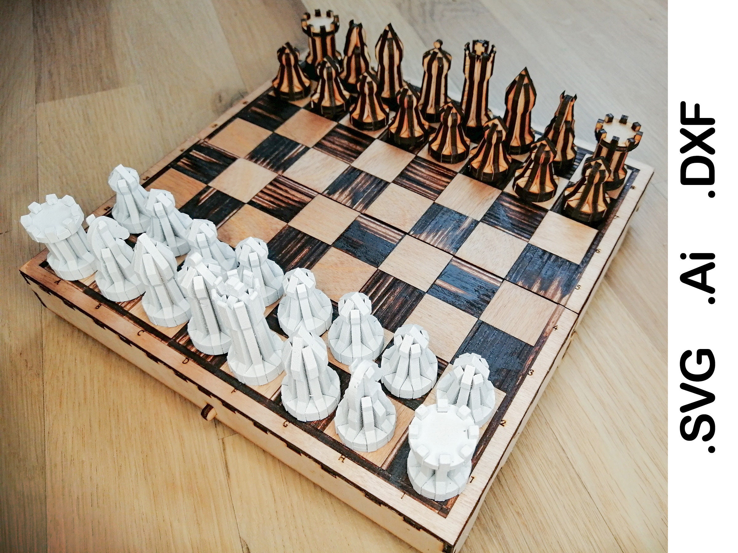 The Chess Online Shop, Laser engraved chess boards