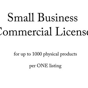 Small Business - Commercial License, for up to 1000 physical products per ONE listing