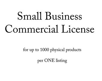 Small Business - Commercial License, for up to 1000 physical products per ONE listing