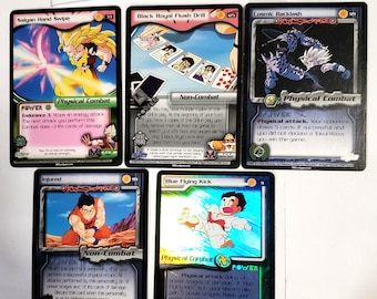 Vintage Dragon Ball Z Trading Cards, 2000s Set of 5