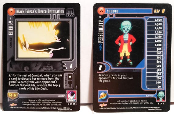 Dragon Ball Gt Trading Cards - Etsy
