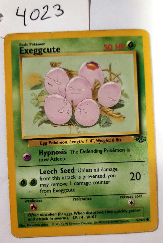 Exeggcute Pokemon Card. - Etsy