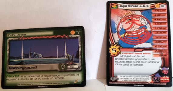 Vintage Dragon Ball Z Trading Cards, 2000 DB CCG, Set of 5 - Etsy
