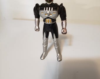 Vintage Black Power Ranger Action Figure, Mighty Morphin Collectible