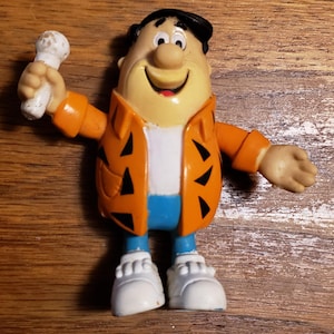 Rare and Collectible 1991 Fred Flintstone Action Figure with Microphone, Fred Flintstone, &quot;The Flintstones&quot;