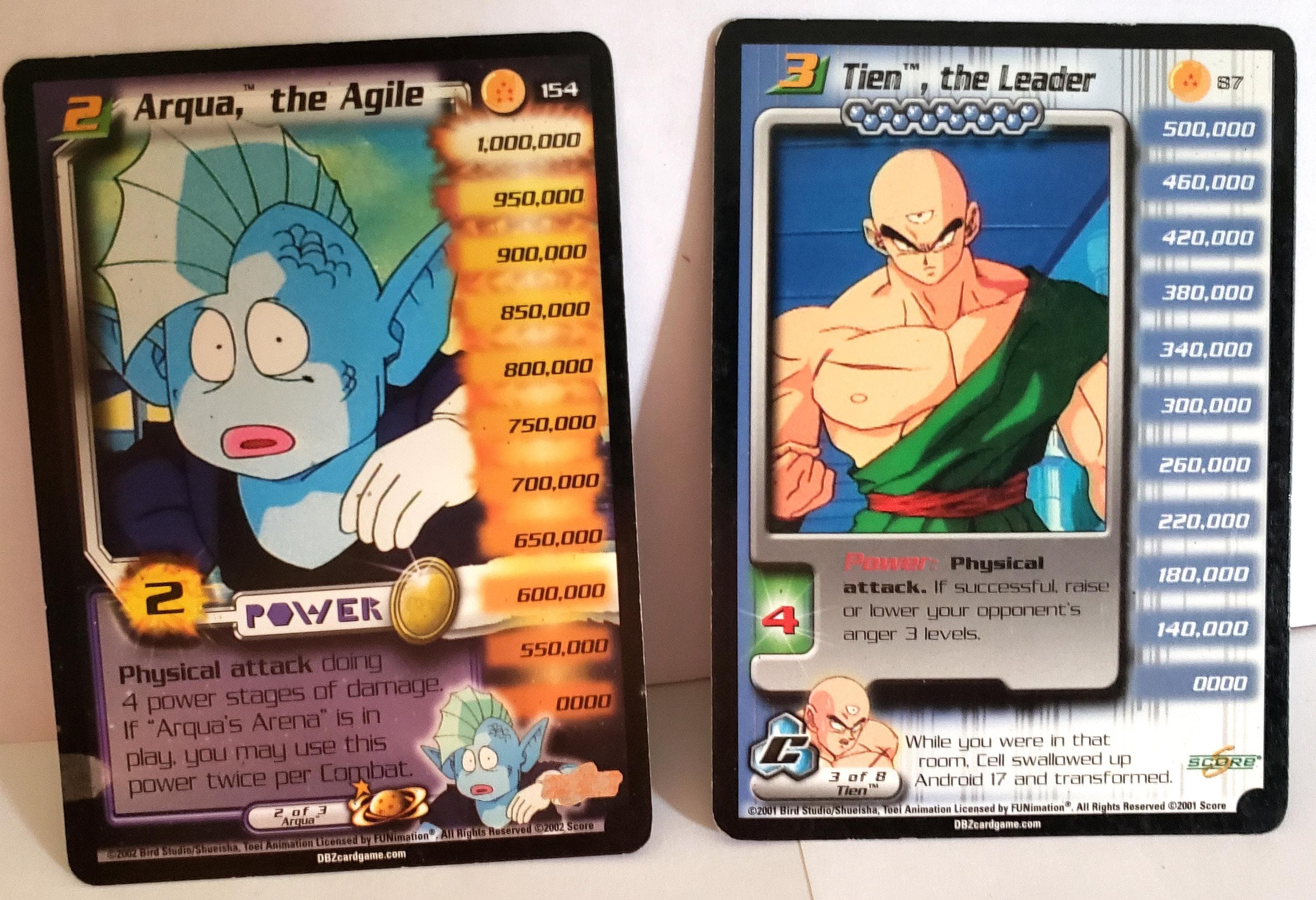 Vintage Dragon Ball Z Trading Cards, 2000 DB CCG, Set of 5 - Etsy