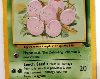 Exeggcute Pokemon Card. - Etsy Exeggcute Pokemon Card. - Etsy