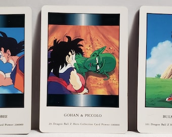 Vintage 1989 & 1990 Dragon Ball Z Cards Made in Japan – Authentic