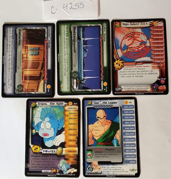 Vintage Dragon Ball Z Trading Cards, 2000 DB CCG, Set of 5 - Etsy