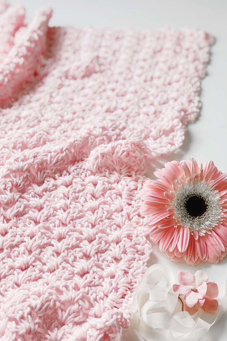 Crochet Pattern Lacy Baby Blanket Gracy Crochet Baby Blanket Etsy