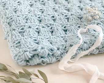 Crochet Baby Blanket and Hat Patterns: Lacy Tulip Design, Zoey (PDF)