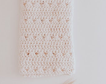 Crochet Baby Blanket and Hat Patterns: Savannah Crib Blanket, Newborn Bonnet (PDF)