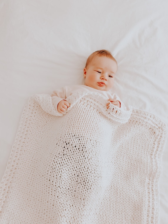 Knitting and Crochet Pattern Chunky Baby Blanket Amelia Knit and Crochet Blanket Easy Knitting Pattern Baby Blanket Pattern P026 Etsy Canada