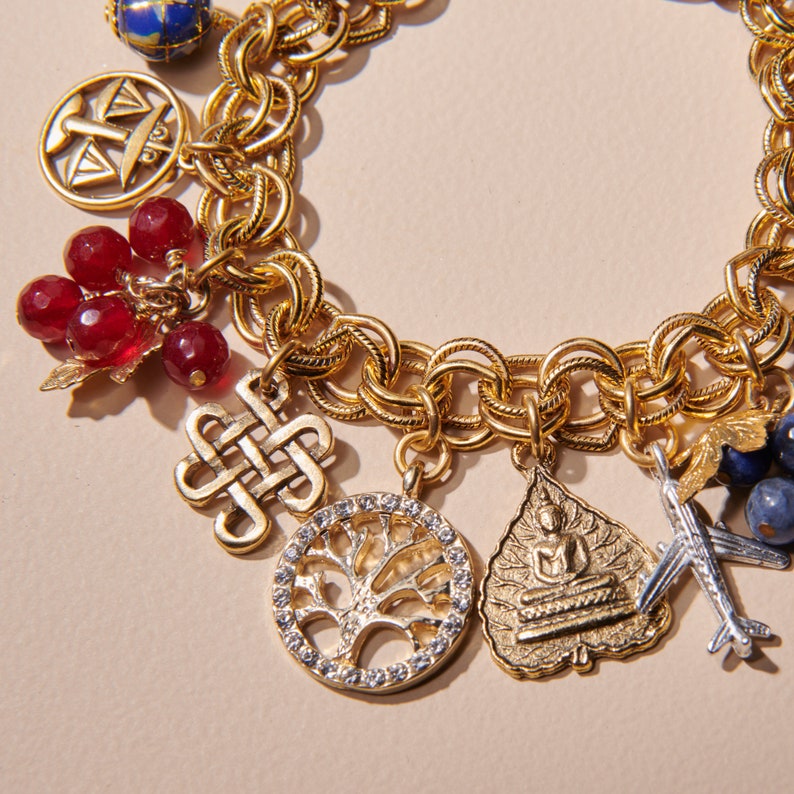 Custom Charm Bracelet Etsy