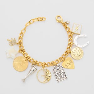 Build Your Own Charm Bracelet, Handmade Jewelry, Personalized Charms, Gift Idea, Unique Design, Adjustable Bracelet, Bridesmaid Gift.