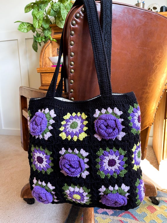 Granny Square Tote