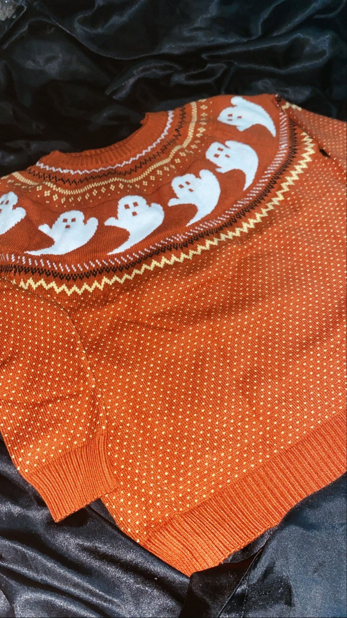 Ghost Halloween Sweater Etsy