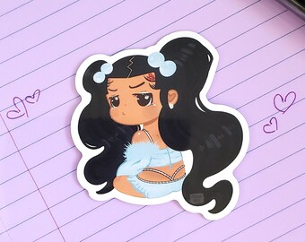 Megan Thee Stallion Sticker, Celebrity Stickers, Hot Girl Summer Sticker, Meg Thee Stallion Christmas Gift, Chibi Stickers, Hip Hop Stickers
