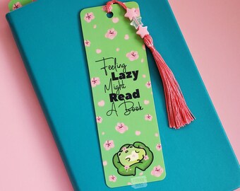 Cute Frog Bookmark, Book Gifts For Book Lover, Bookish Merch, Frog Birthday Gift For Teen, Page Marker For Planner, Animal Bookmark For Kids