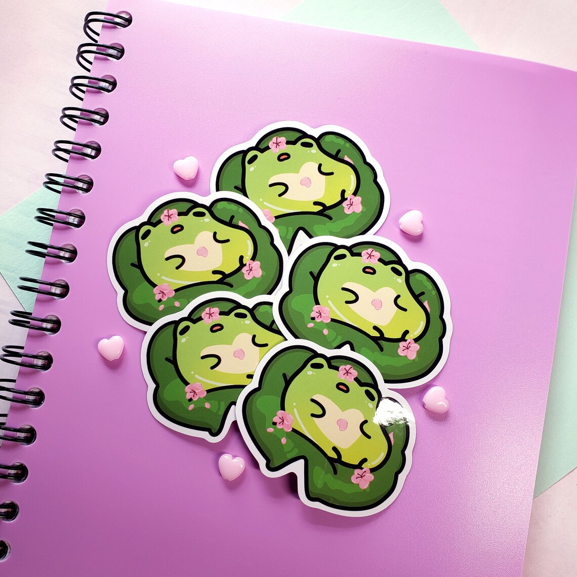 Froggy Sticker for Laptop Kawaii Frog Sticker Kawaii Sticker - Etsy