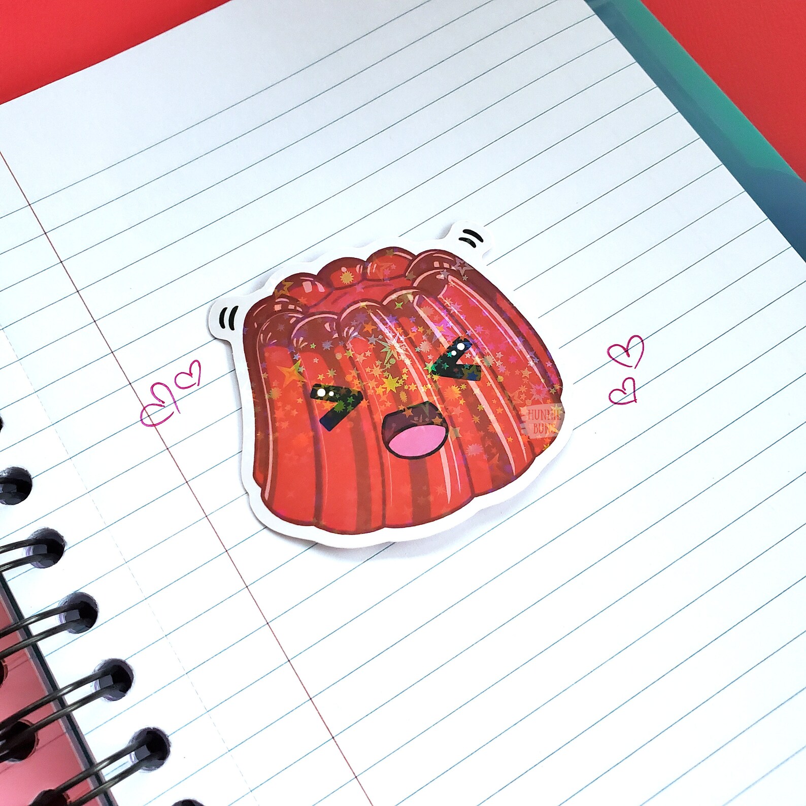 Red Jello Sticker, Funny Stickers for Kids, 80s Nostalgia Stickers