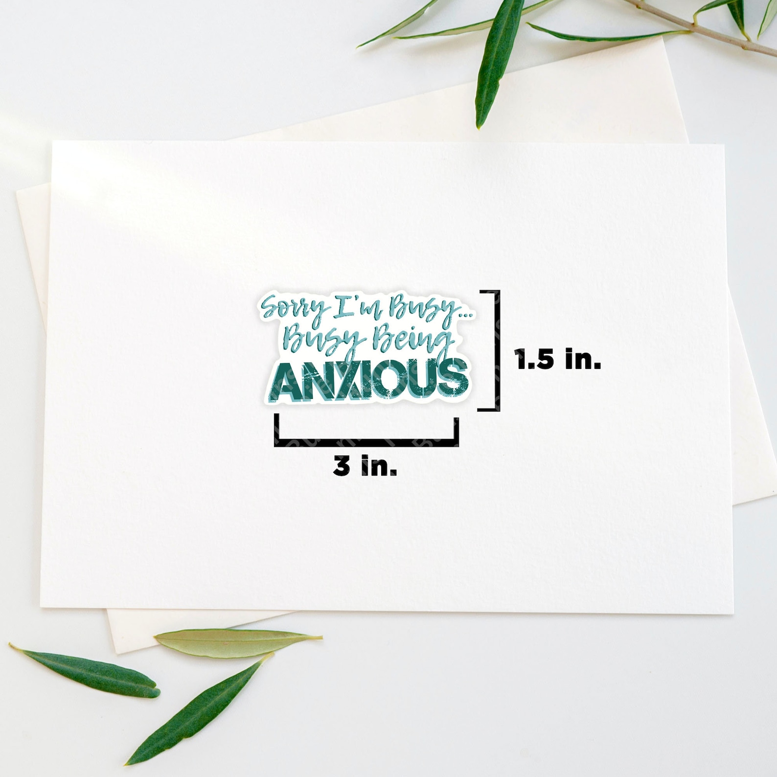 Sorry I'm Busy Being Anxious Sticker, Funny Introvert Sticker, Anxiety ...