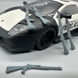 1/24 Scale Resin Lot of 5 Tactical Shotguns Benelli M4 Style
